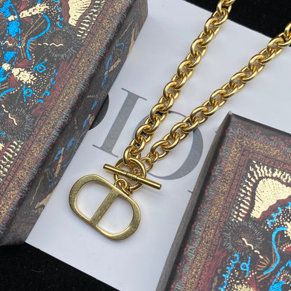 Vintage letter necklace