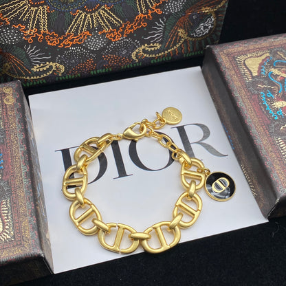 New retro letter logo bracelet