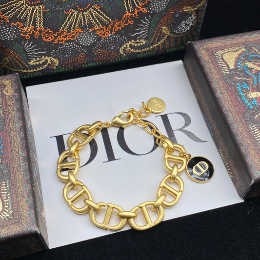 New retro letter logo bracelet