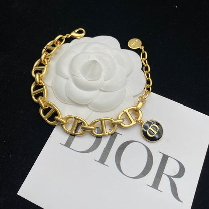 New retro letter logo bracelet