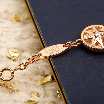 New Compass Double-Layer Necklace