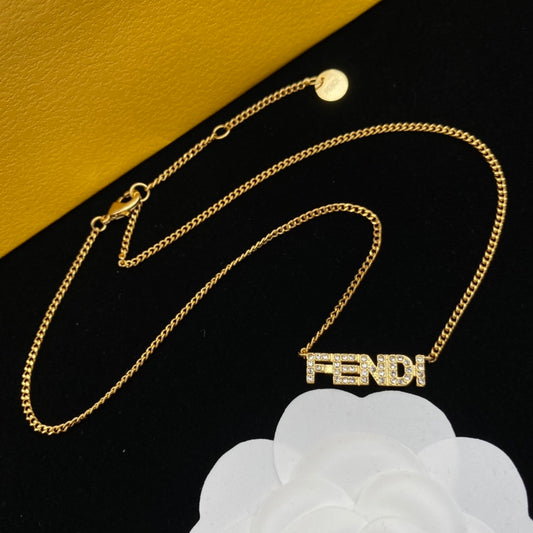 New letter diamond necklace