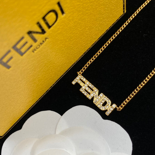 New letter diamond necklace