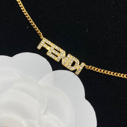 New letter diamond necklace