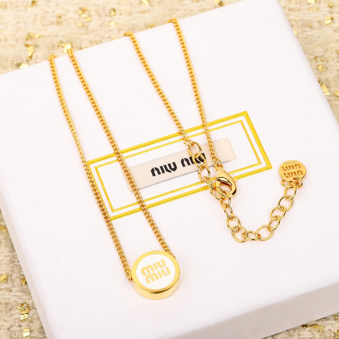 Classic letter logo necklace