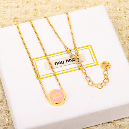 Classic letter logo necklace