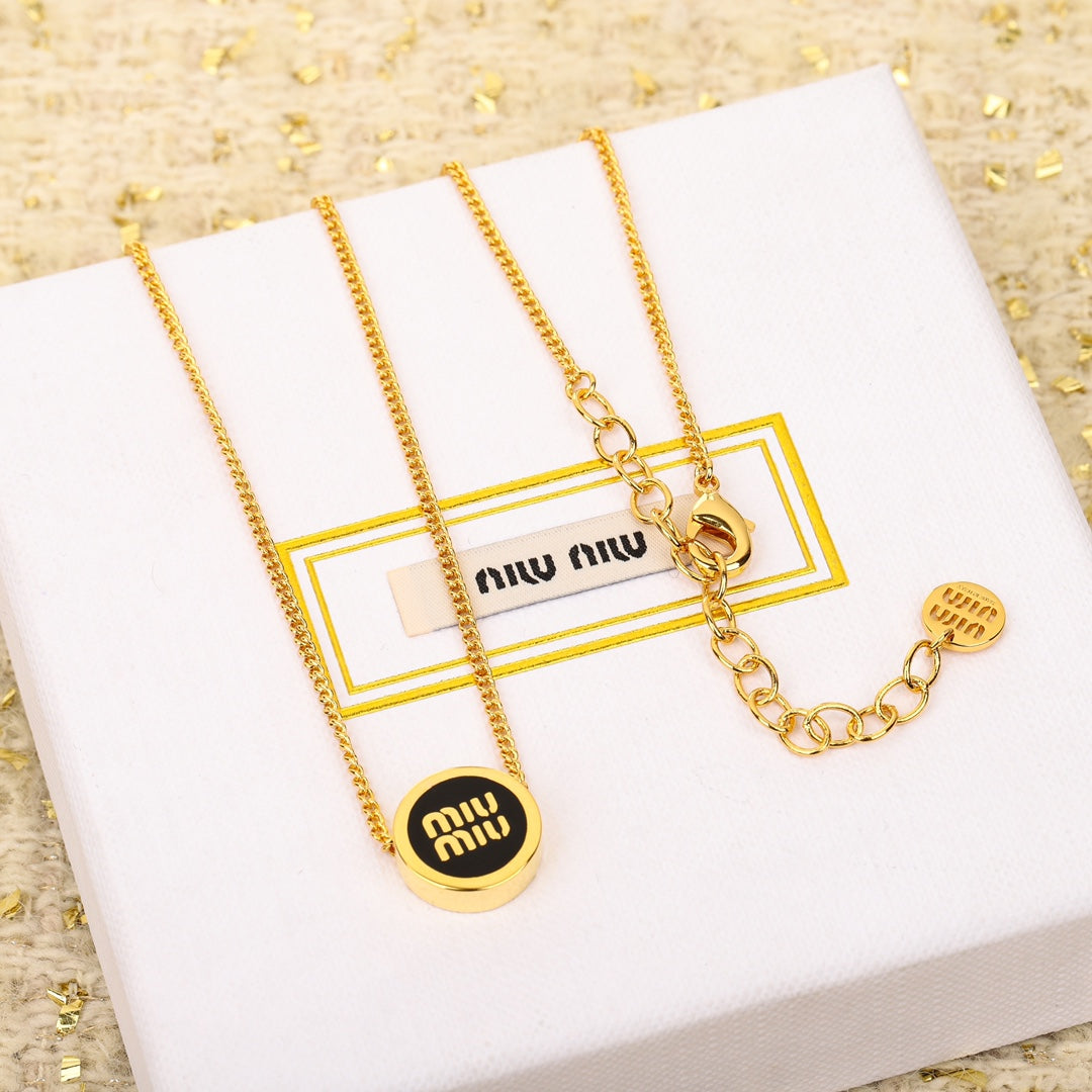 Classic letter logo necklace