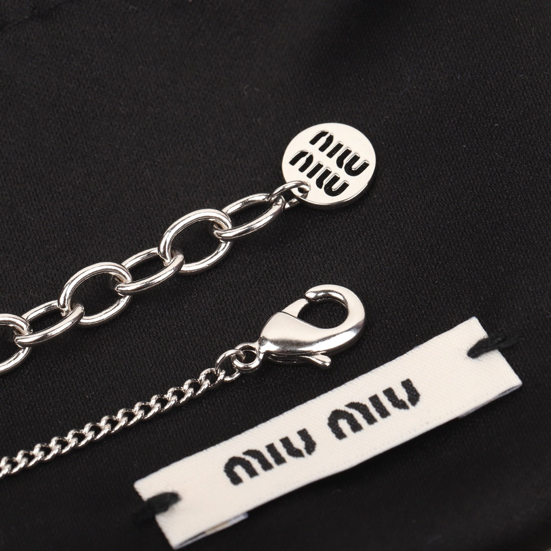 Full diamond letter necklace