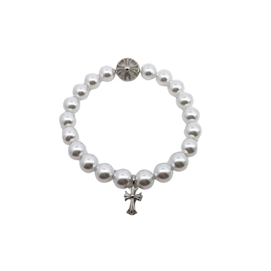 New Cross Pearl Bracelet