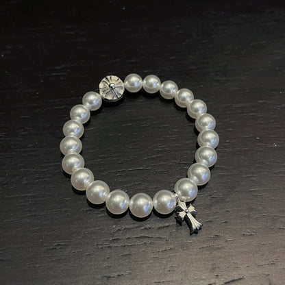 New Cross Pearl Bracelet