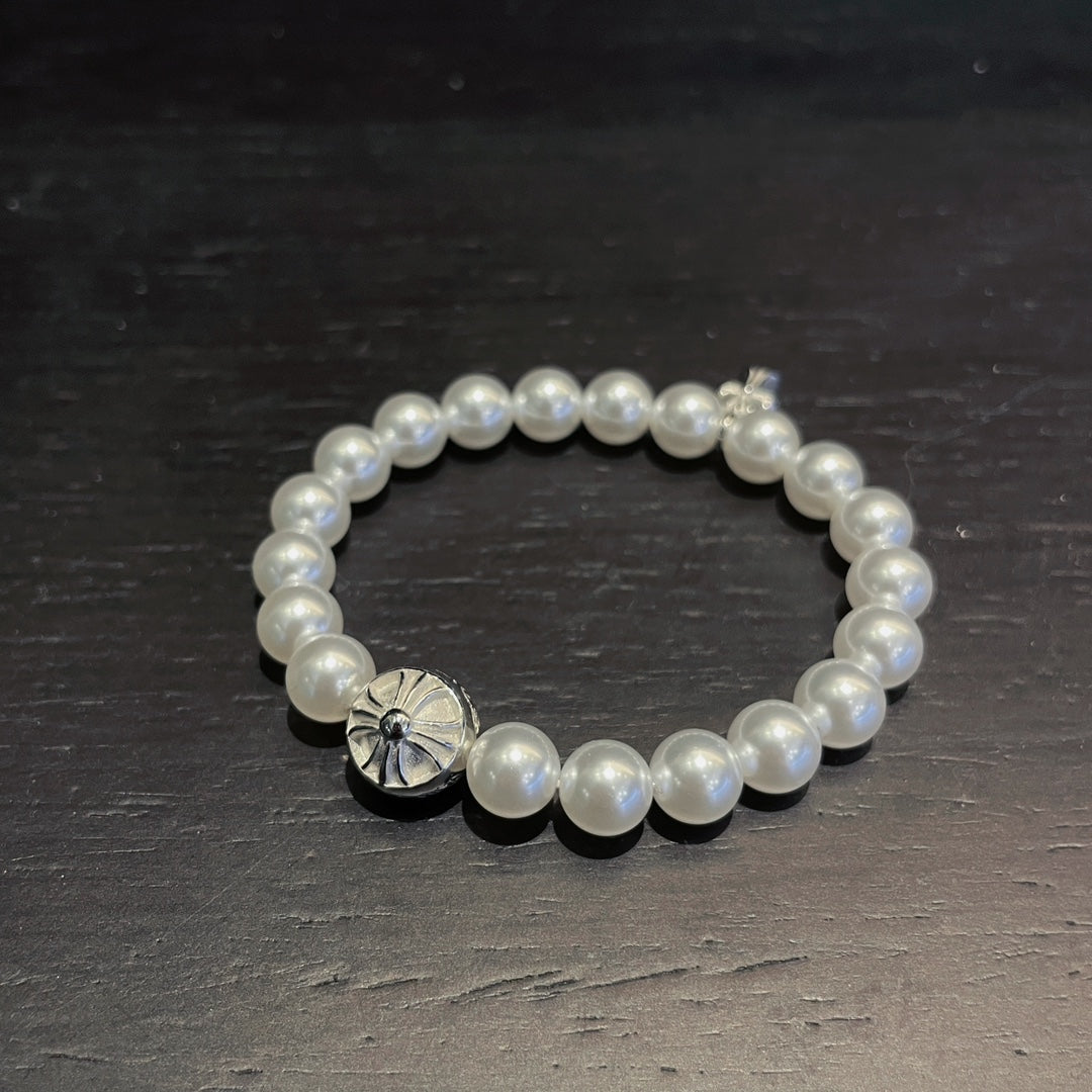 New Cross Pearl Bracelet