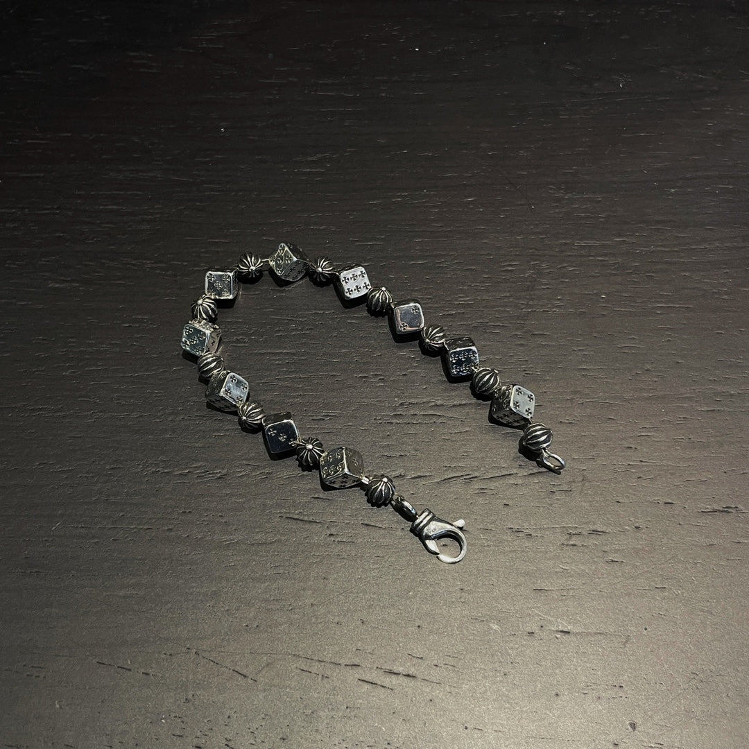 Classic Dice Cross Bracelet