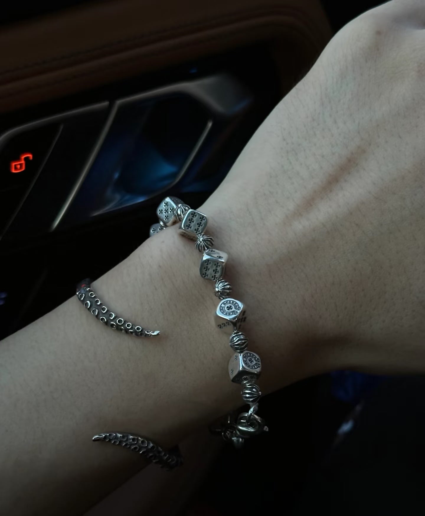 Classic Dice Cross Bracelet