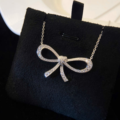Bow Diamond Necklace