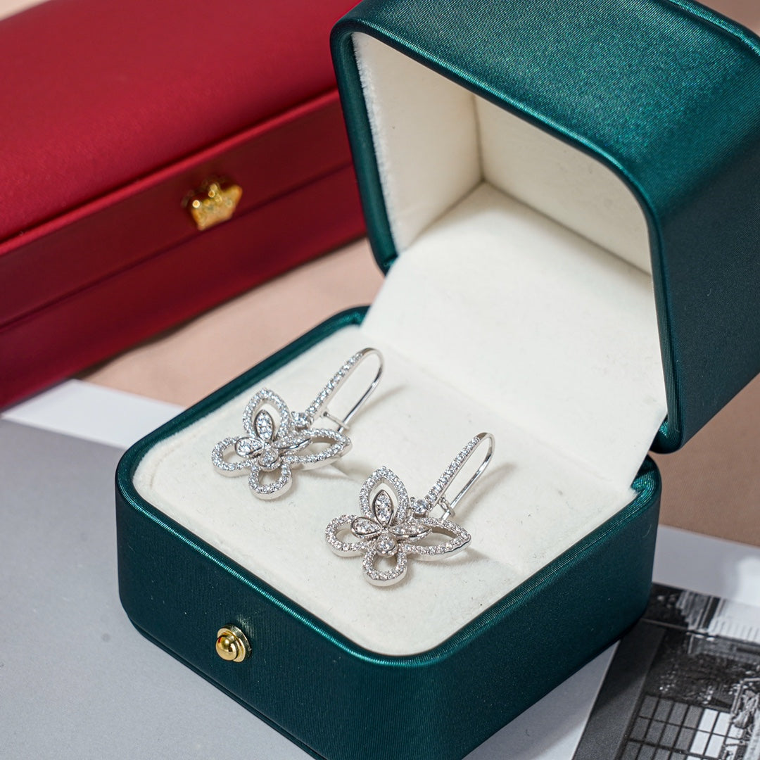 Phantom Butterfly Long Earrings