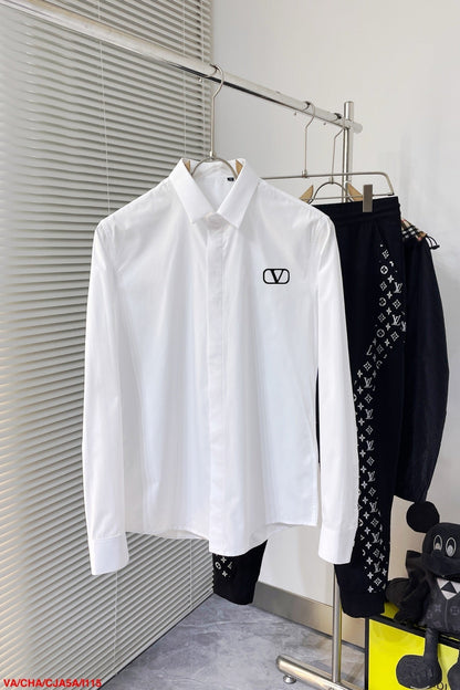 shirt with embroidered letters on chest