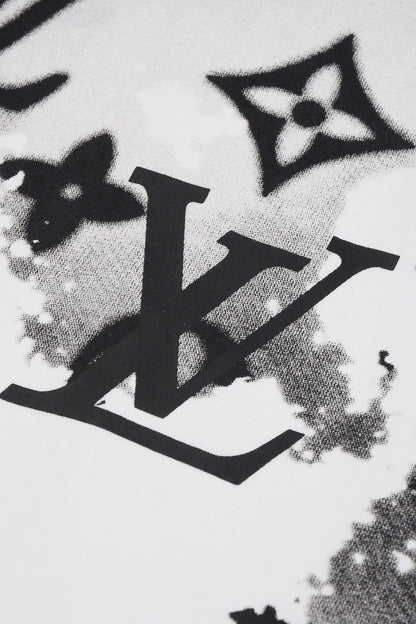 Ink style round neck short sleeves