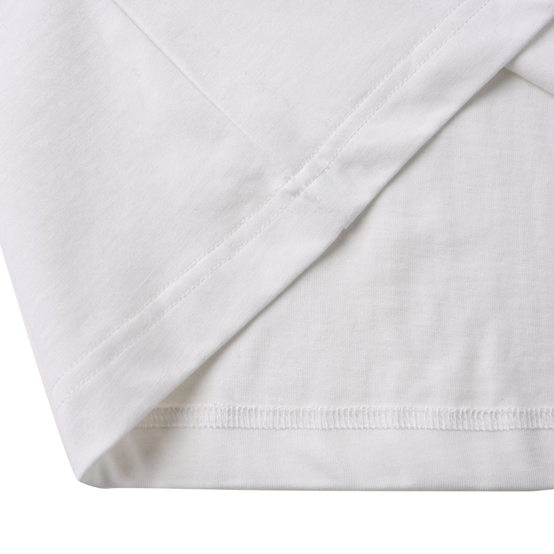 25ss Large logo pocket splash embroidery short-sleeved T-shirt