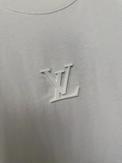 25ss front and rear logo 3D laminated short sleeved shirt