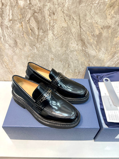 D Brogues Derby Leather Shoes