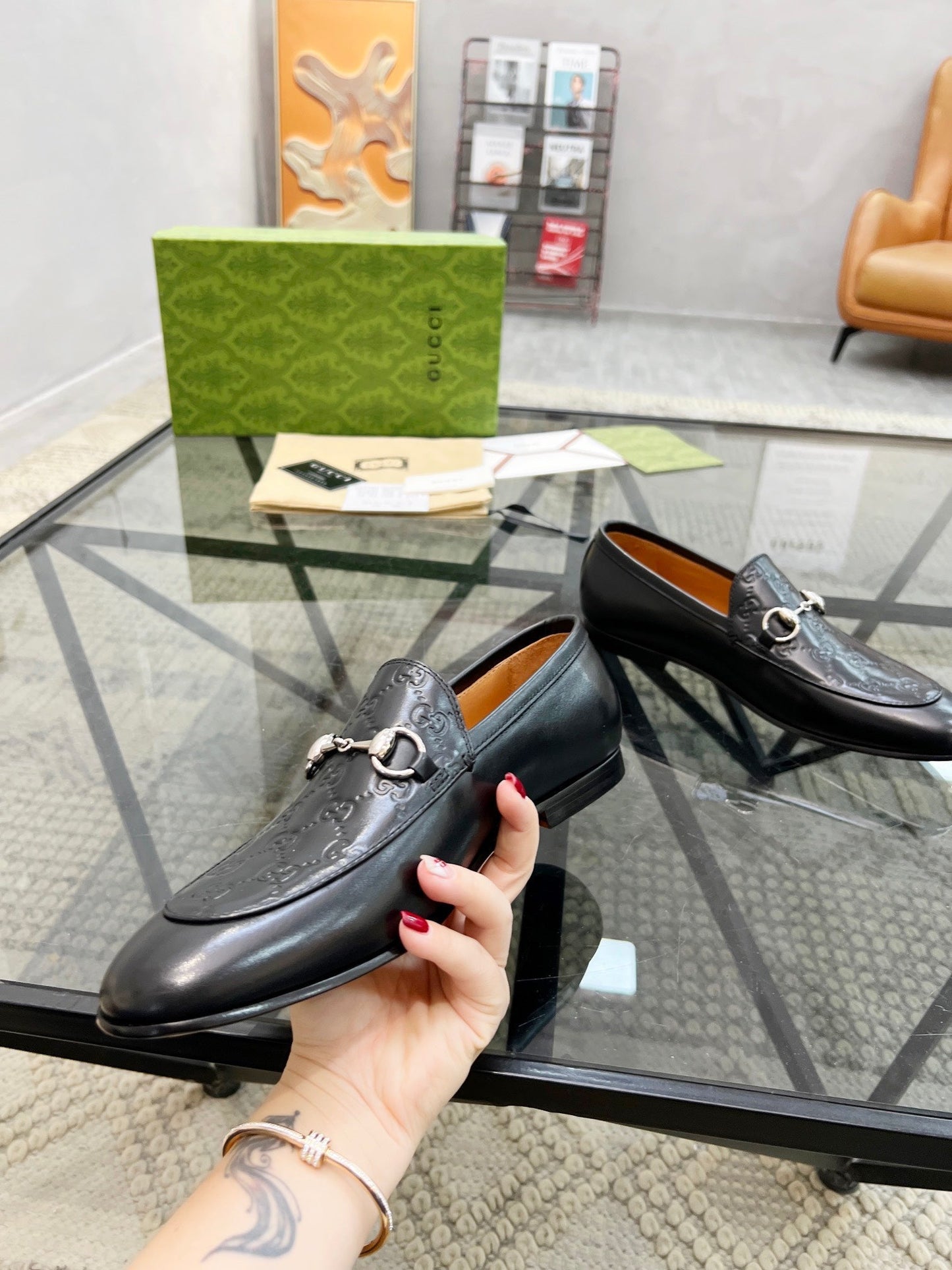 G casual leather shoes
