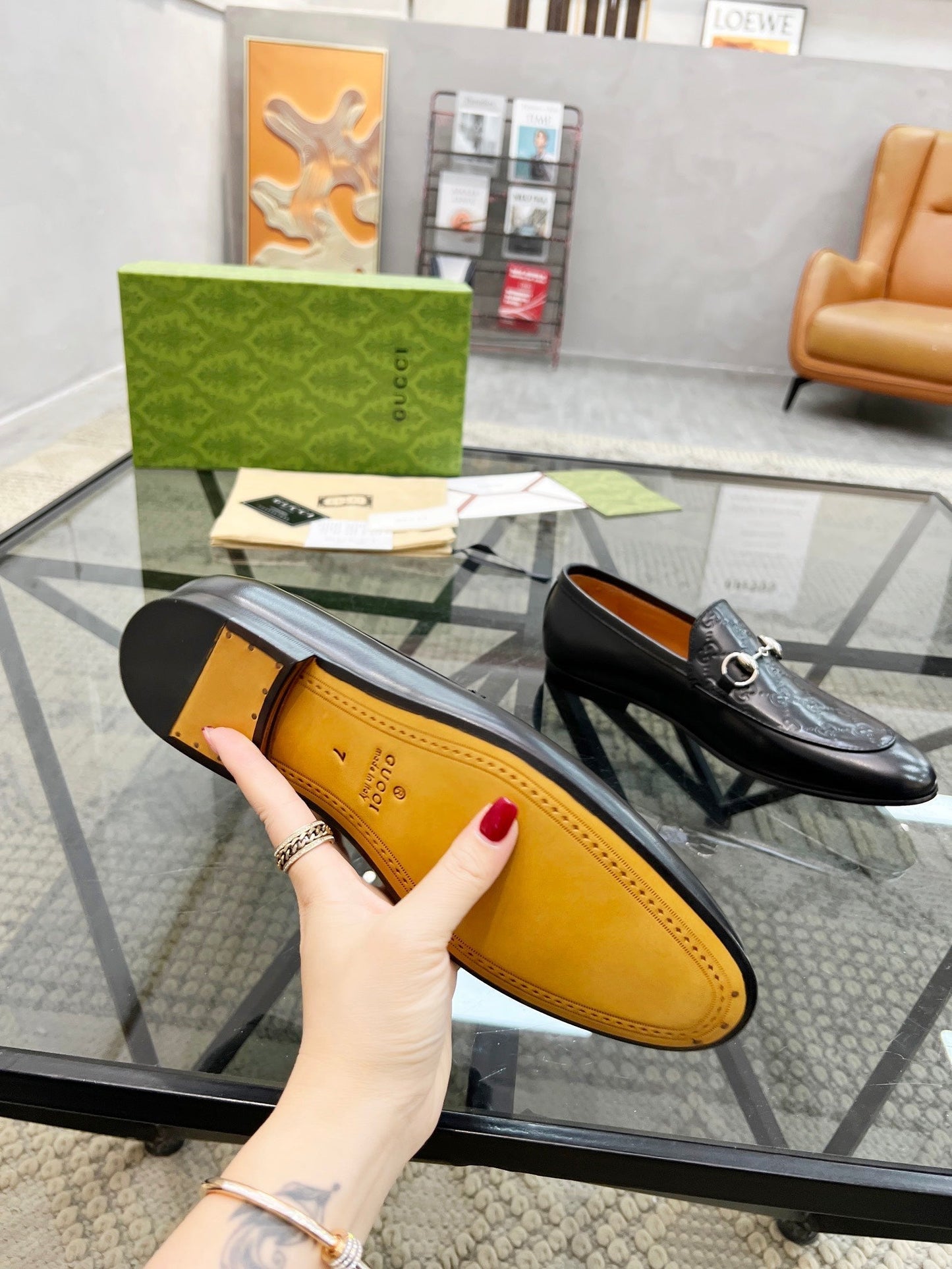 G casual leather shoes