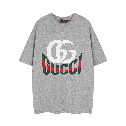 Letter logo print crew neck short sleeves