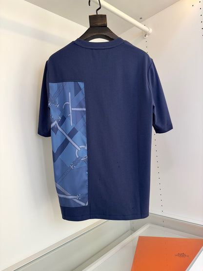 2025 Spring and Summer New Splicing Printed T-shirt