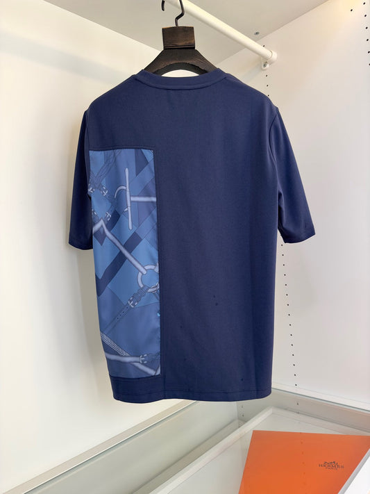 2025 Spring and Summer New Splicing Printed T-shirt