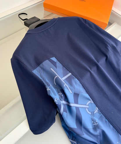 2025 Spring and Summer New Splicing Printed T-shirt