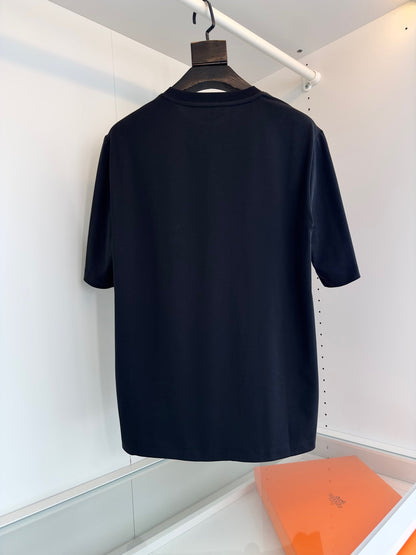 2025 Spring/Summer Slightly Wide Round Neck Short Sleeve T-Shirt