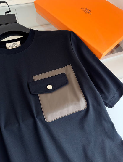 2025 Spring/Summer Slightly Wide Round Neck Short Sleeve T-Shirt
