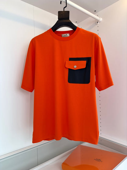 2025 Spring/Summer Slightly Wide Round Neck Short Sleeve T-Shirt