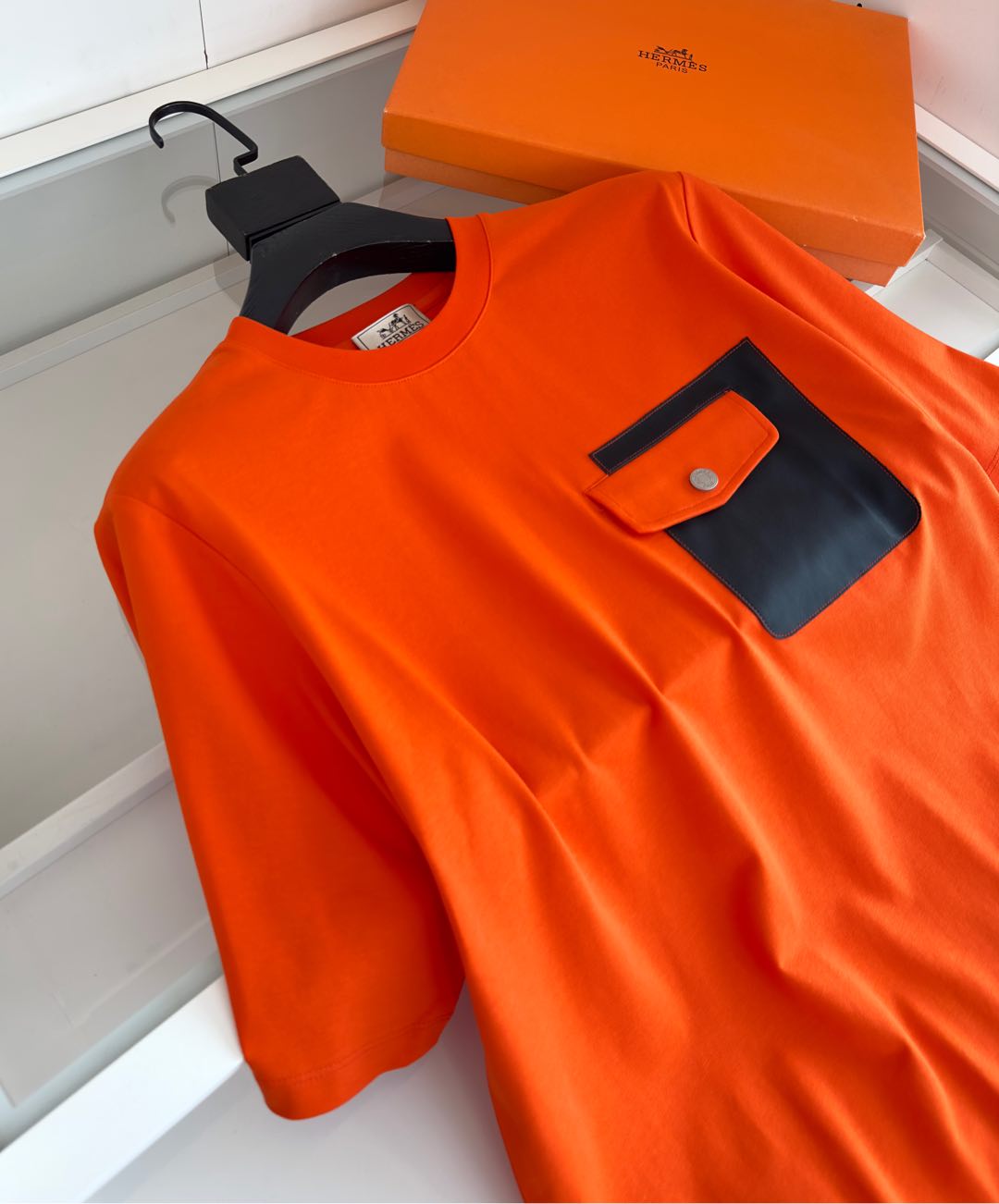 2025 Spring/Summer Slightly Wide Round Neck Short Sleeve T-Shirt