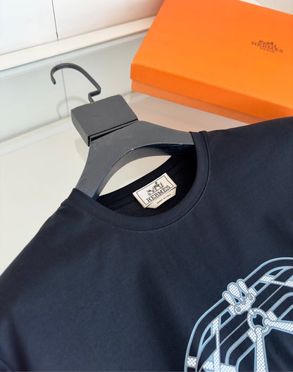 2025 Spring and Summer Printed Round Neck Short Sleeve T-shirt