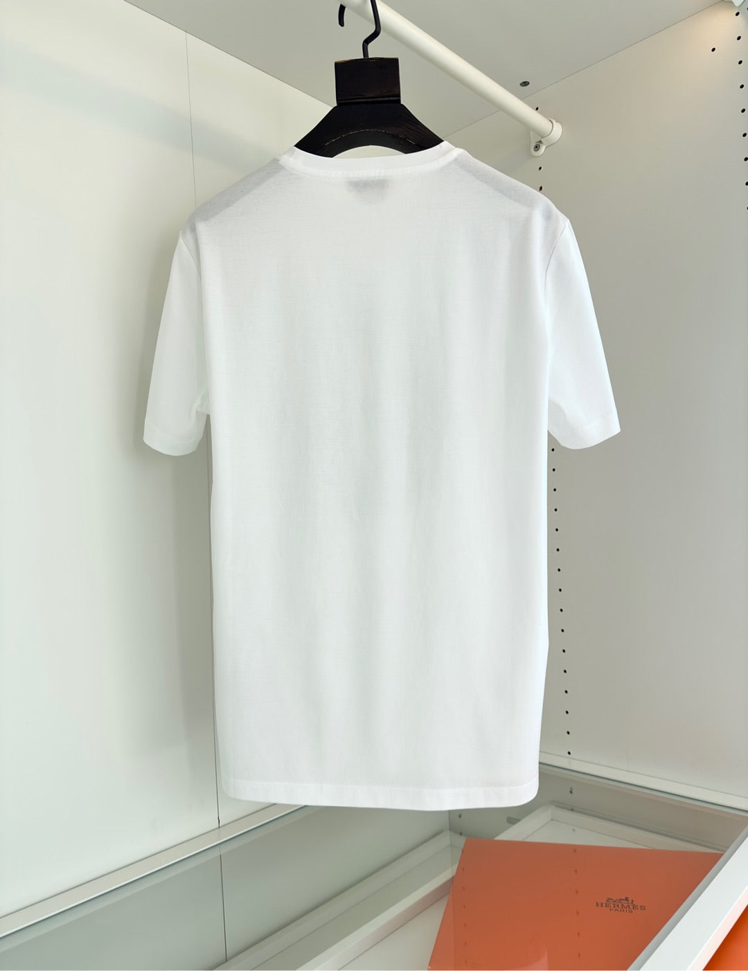 2025 Spring and Summer Printed Round Neck Short Sleeve T-shirt