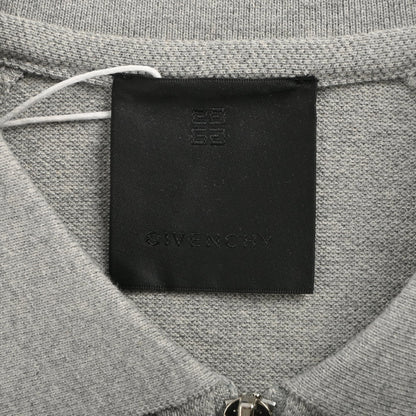 Half-zip chest logo short sleeves
