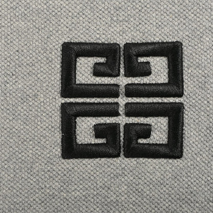 Half-zip chest logo short sleeves