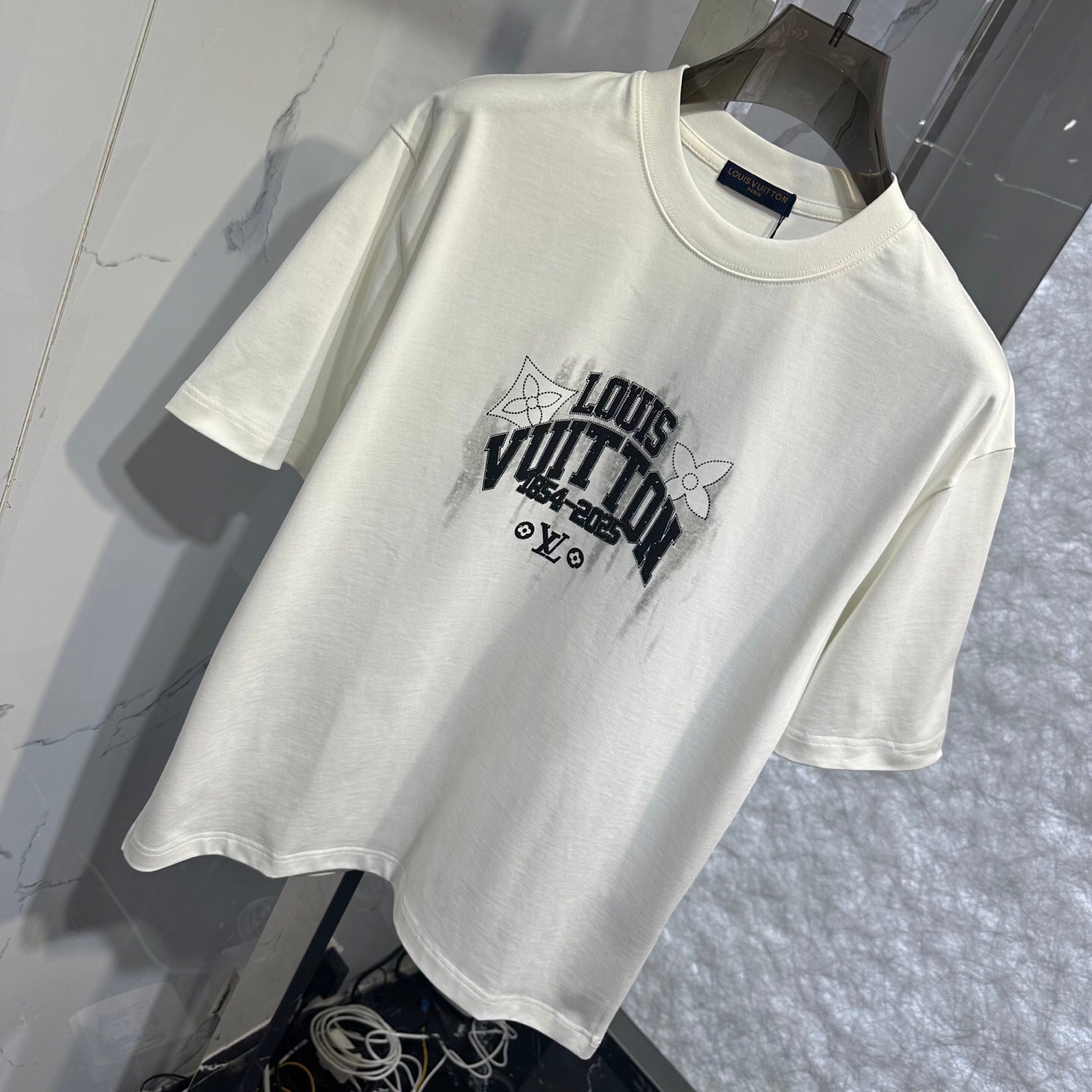 25ss Colorful plush short sleeved T-shirt