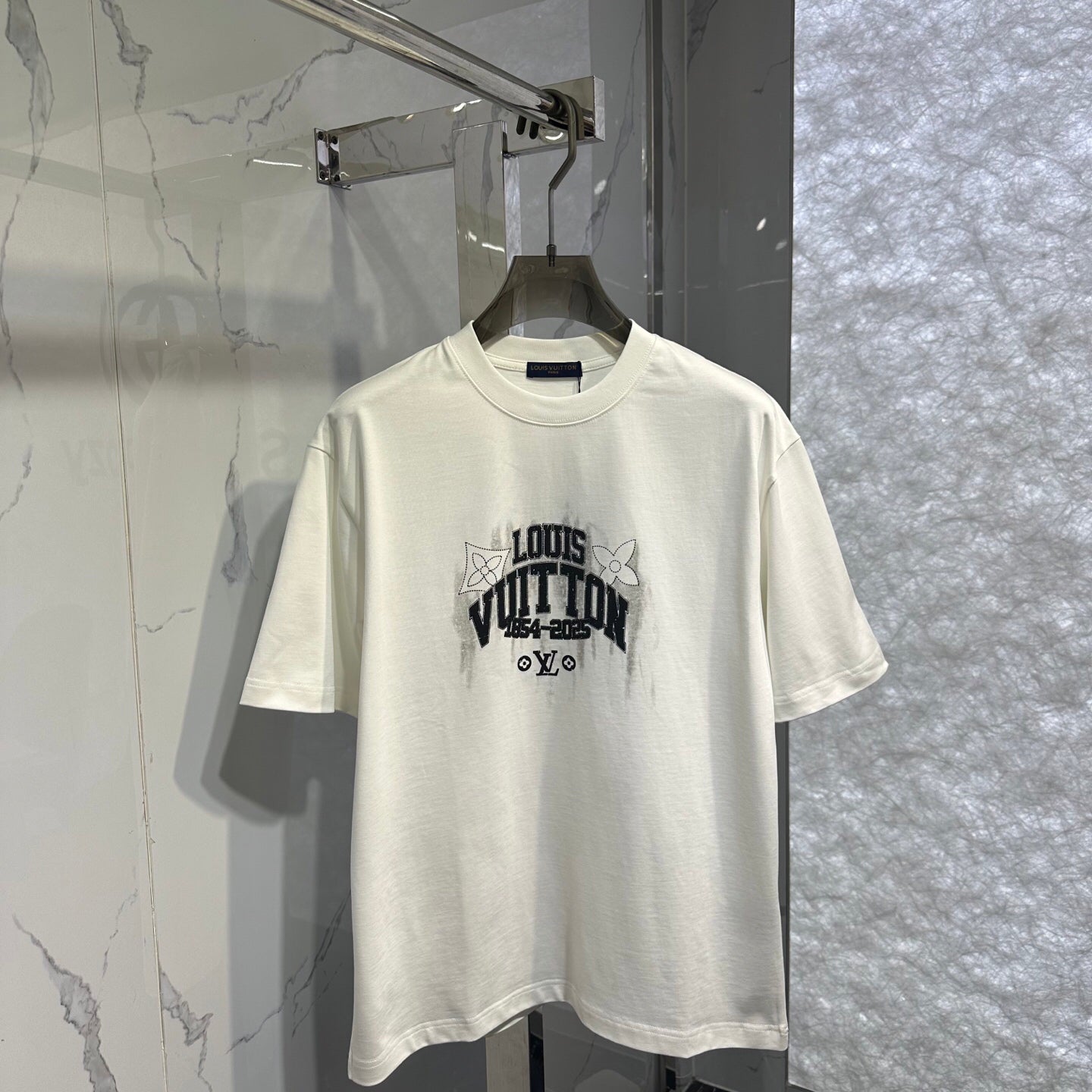 25ss Colorful plush short sleeved T-shirt