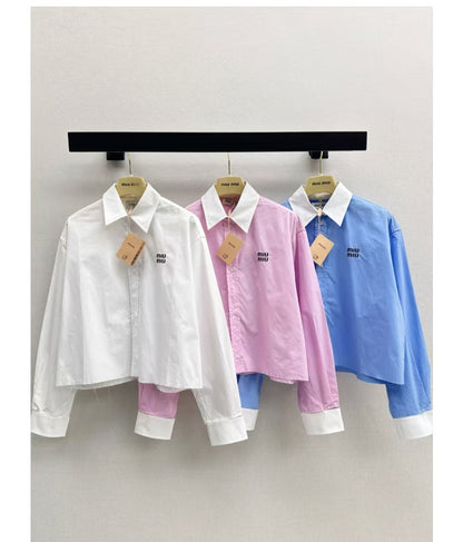25fw crop shirt
