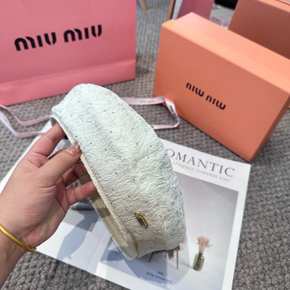 Fall New Arrival Letter Rhinestone Beret for Women