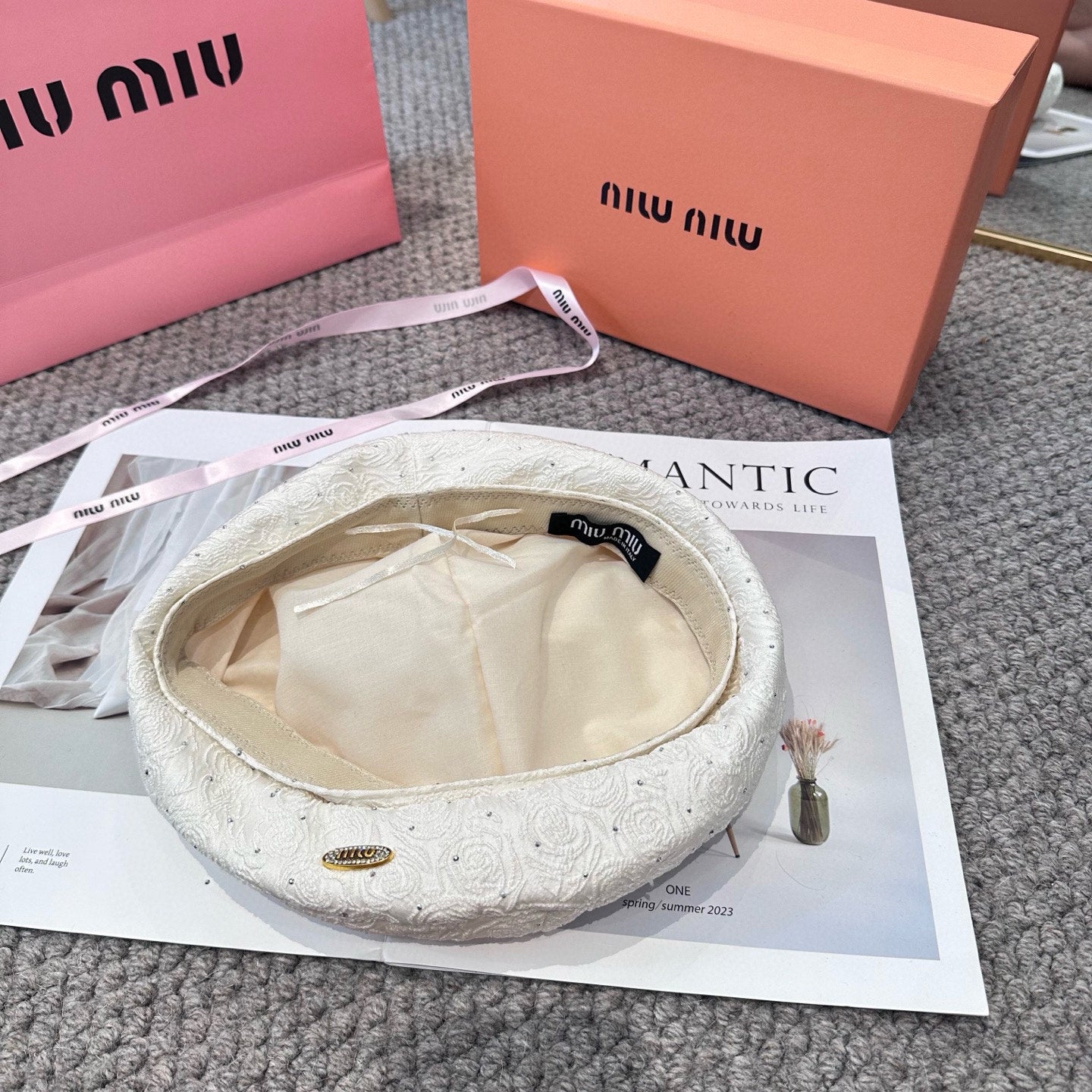 Fall New Arrival Letter Rhinestone Beret for Women