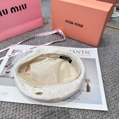 Fall New Arrival Letter Rhinestone Beret for Women