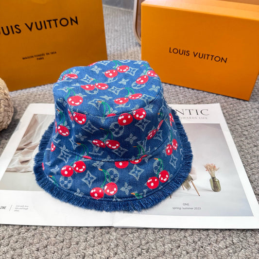 2025 New Cute Cherry Sun Hat for Women Breathable