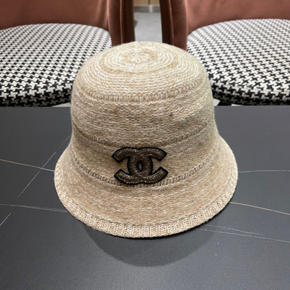 FW Mixed-Color Knit New Fisherman's Hat for Women