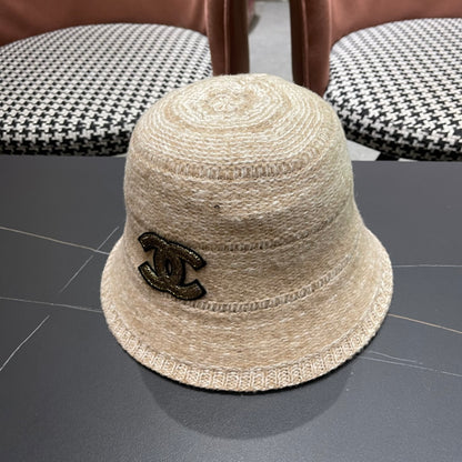 FW Mixed-Color Knit New Fisherman's Hat for Women