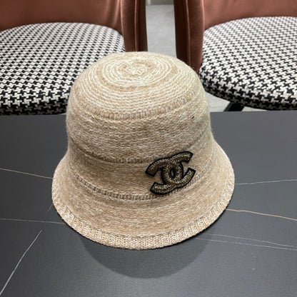 FW Mixed-Color Knit New Fisherman's Hat for Women
