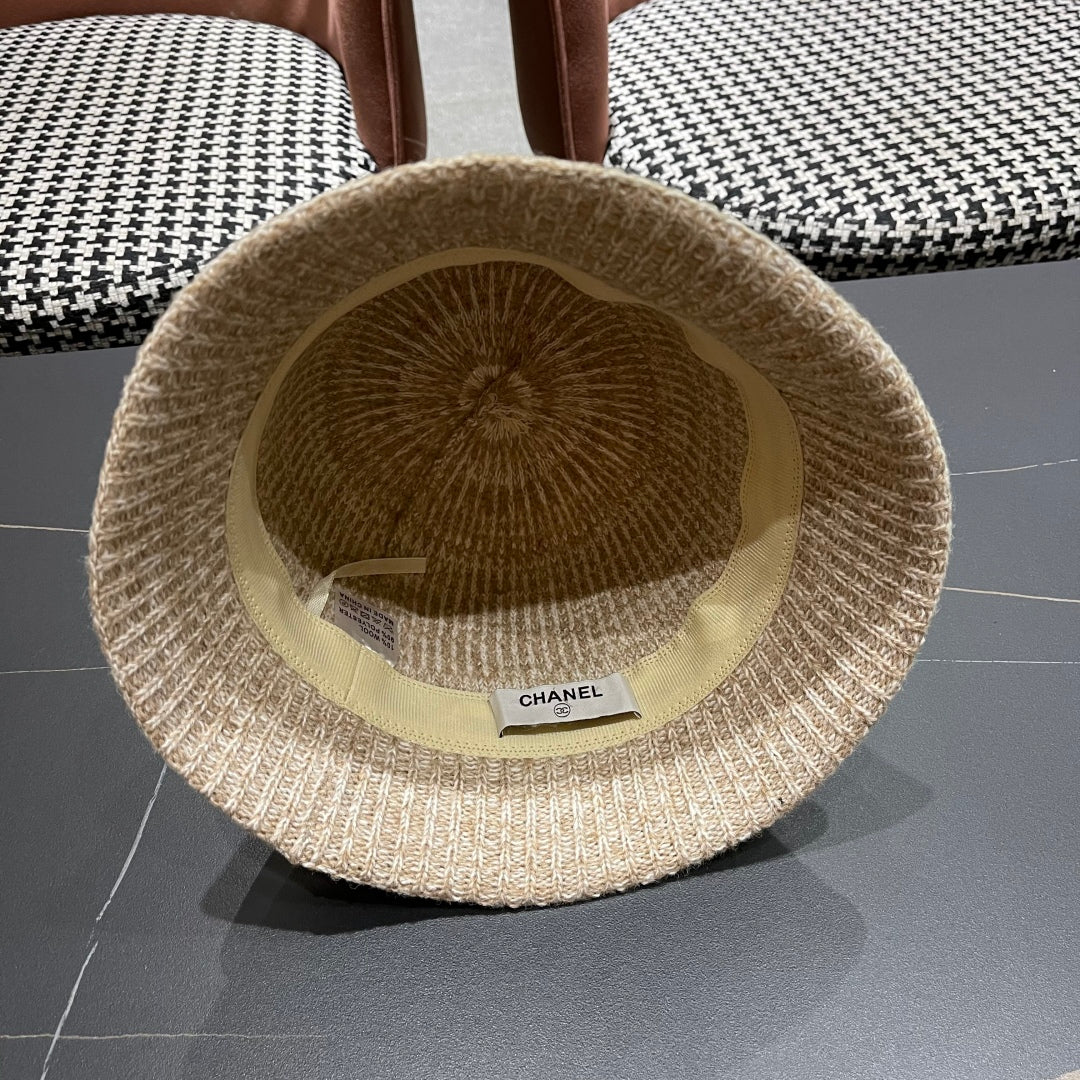 FW Mixed-Color Knit New Fisherman's Hat for Women