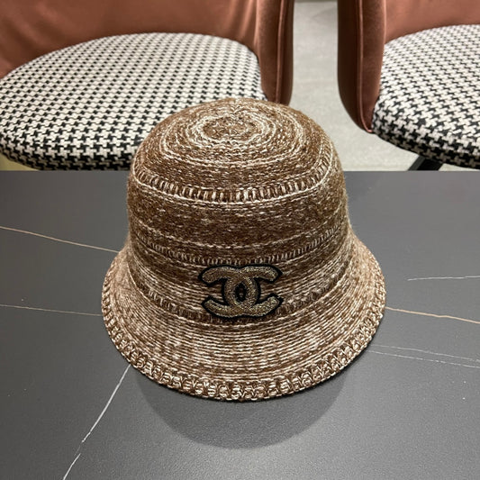 FW Mixed-Color Knit New Fisherman's Hat for Women